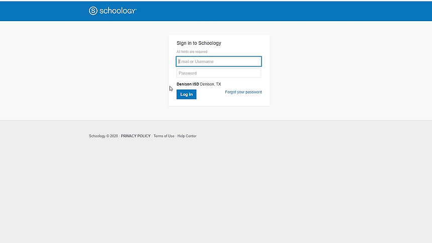 02b Logging into Schoology for Older Schoology Users
